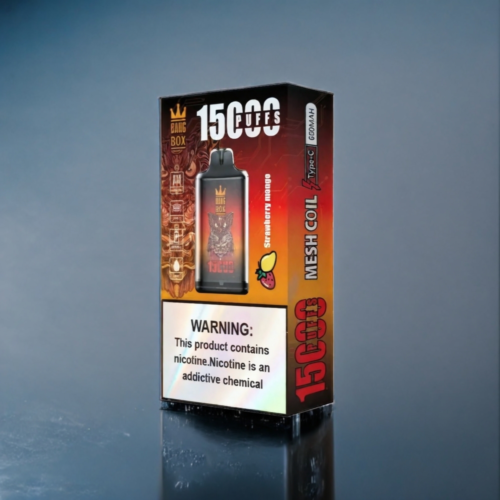 Jordgubb Mango Bang Box 15000 Puffar 23ml 5% TYPE-C Sverige Grossist 10st/box