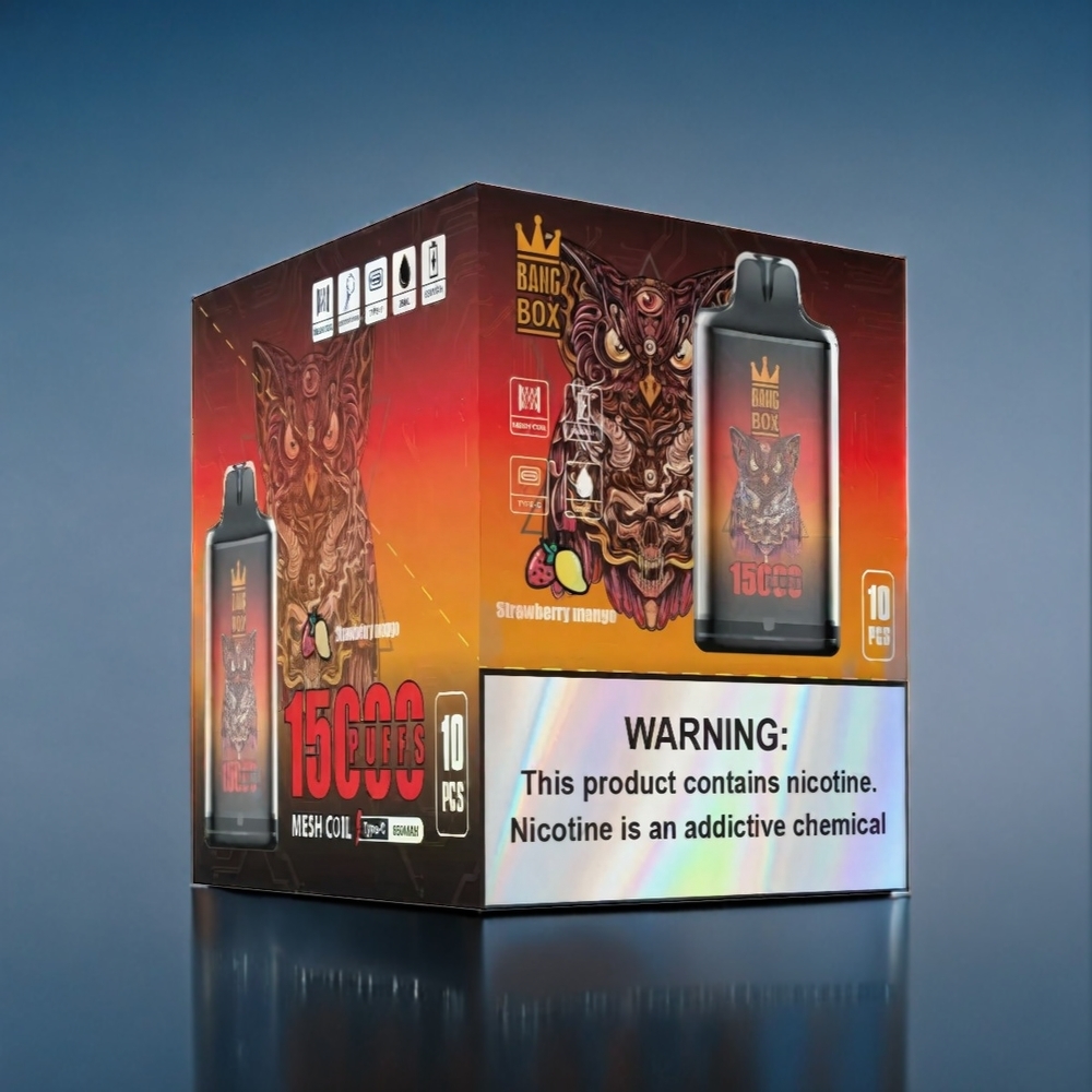 Jordgubb Mango Bang Box 15000 Puffar 23ml 5% TYPE-C Sverige Grossist 10st/box