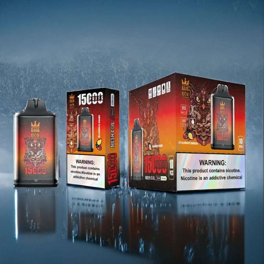 Jordgubb Mango Bang Box 15000 Puffar 23ml 5% TYPE-C Sverige Grossist 10st/box