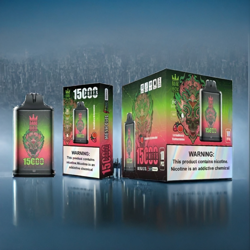 Jordgubb Vattenmelon Bang Box 15000 Puffar 23ml 5% TYPE-C Sverige Grossist 1 låda 10 pcs