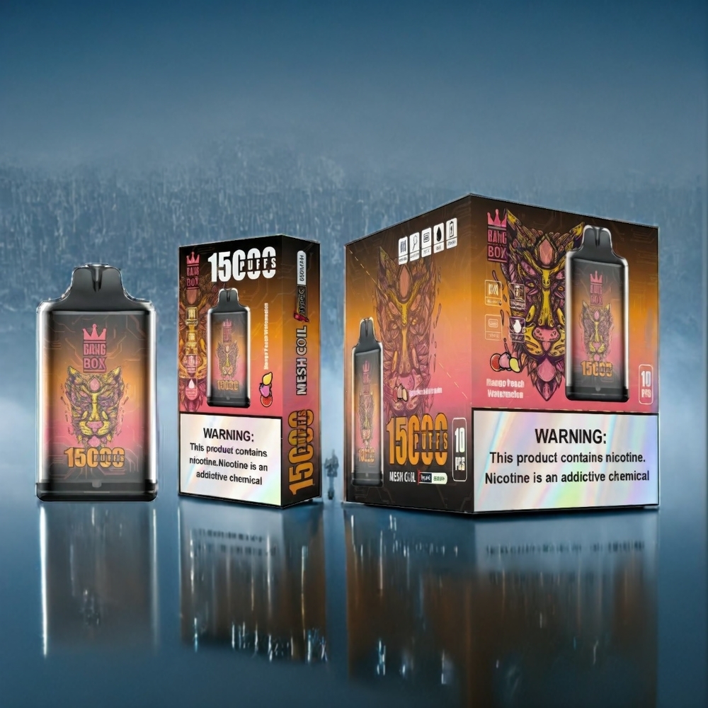 Mango Persika Vattenmelon Bang Box 15000 Puffar 23ml 5% 650mAh TYPE-C Sverige Grossist