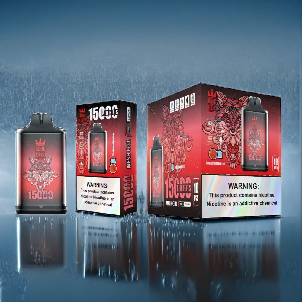 Vattenmelon Is Bang Box Sverige Grossist 15000 Puffar 23ml 5% TYPE-C 10 pcs/låda