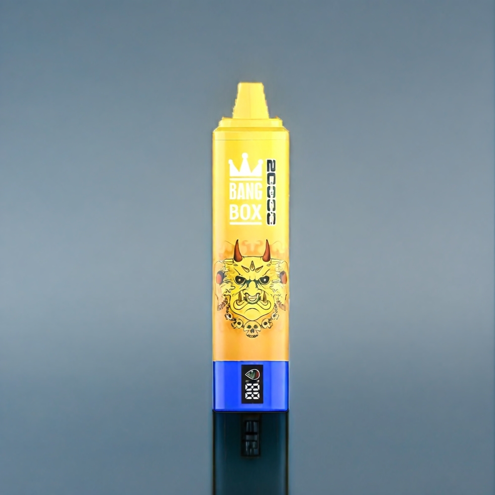 Banana Is (Banan Is) Bang Box 20000 Puffar 35ml 5% Nikotin Mesh Coil Sverige Grossist