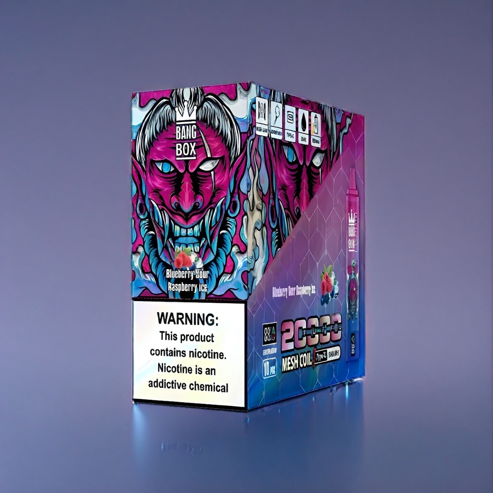 Blåbär Sur Hallon Is Bang Box 20000 Puffar 35ml 850mAh Sverige Grossist