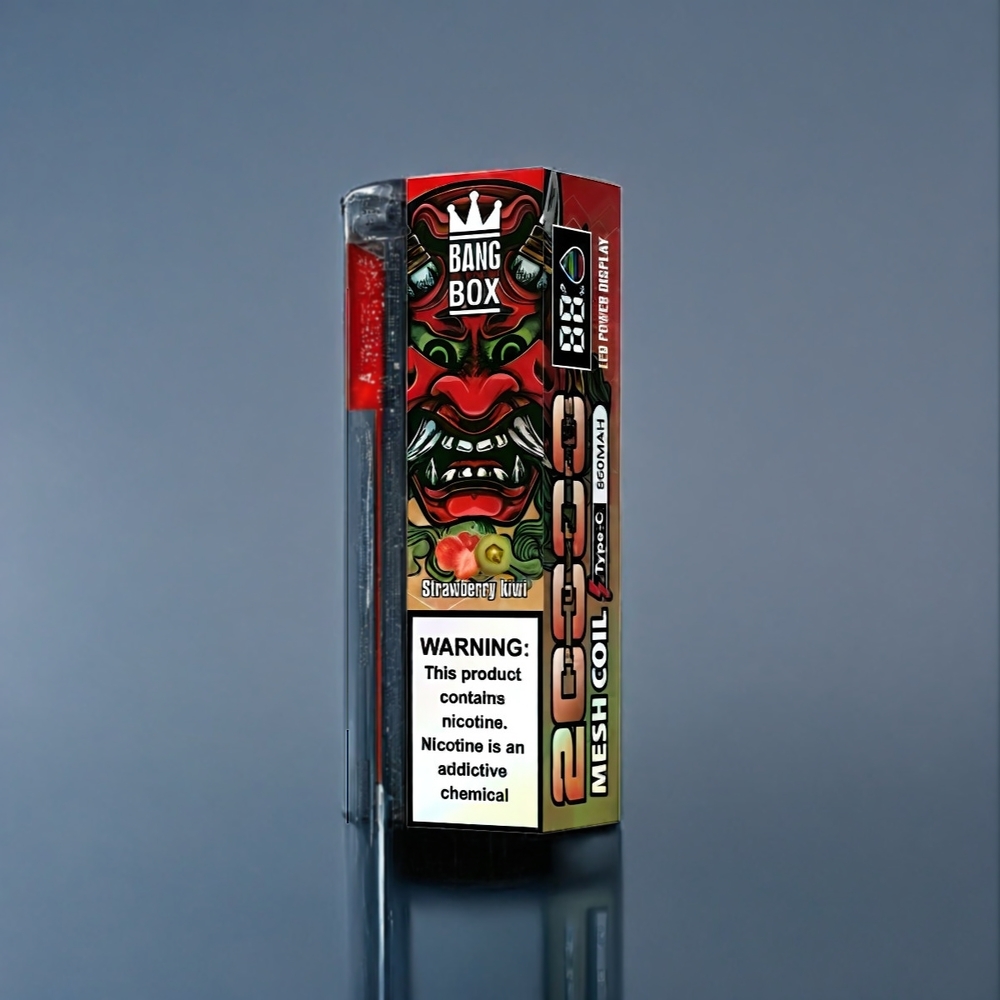 Jordgubb Kiwi Bang Box 20000 Puffar 35ml 850mah Sverige Grossist Mesh Coil