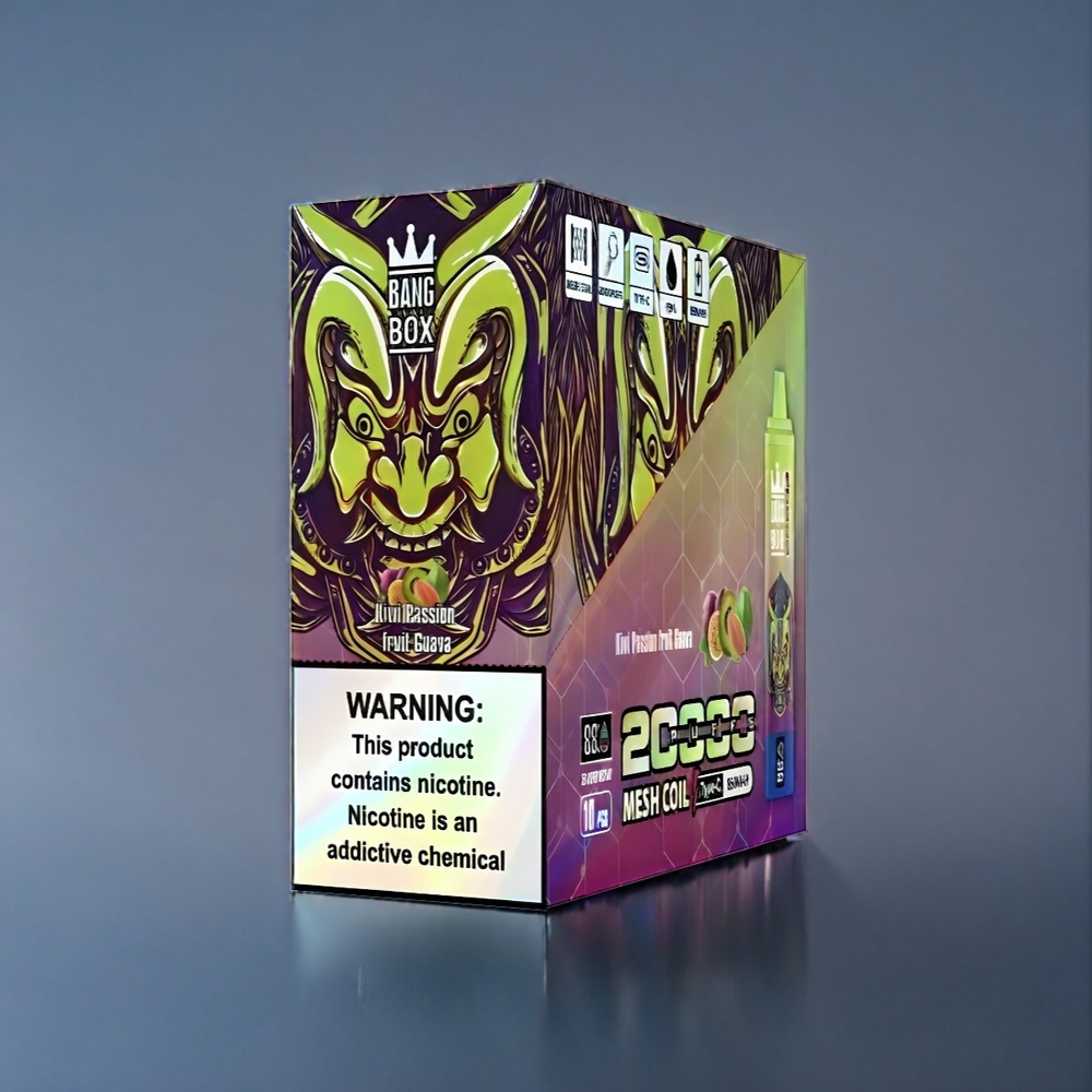 Kiwi Passionfrukt Guava Bang Box 20000 Puffar 5% Nicotine 850mah Sverige Grossist