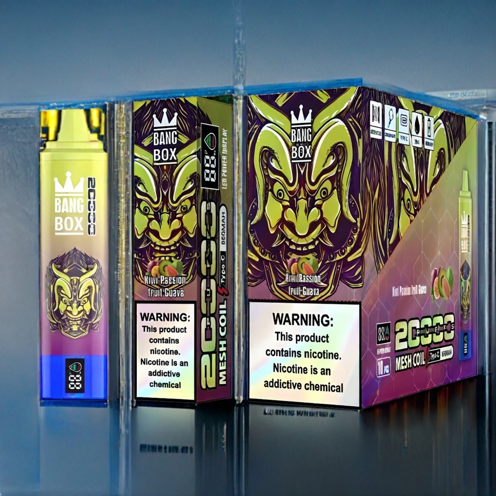 Kiwi Passionfrukt Guava Bang Box 20000 Puffar 5% Nicotine 850mah Sverige Grossist