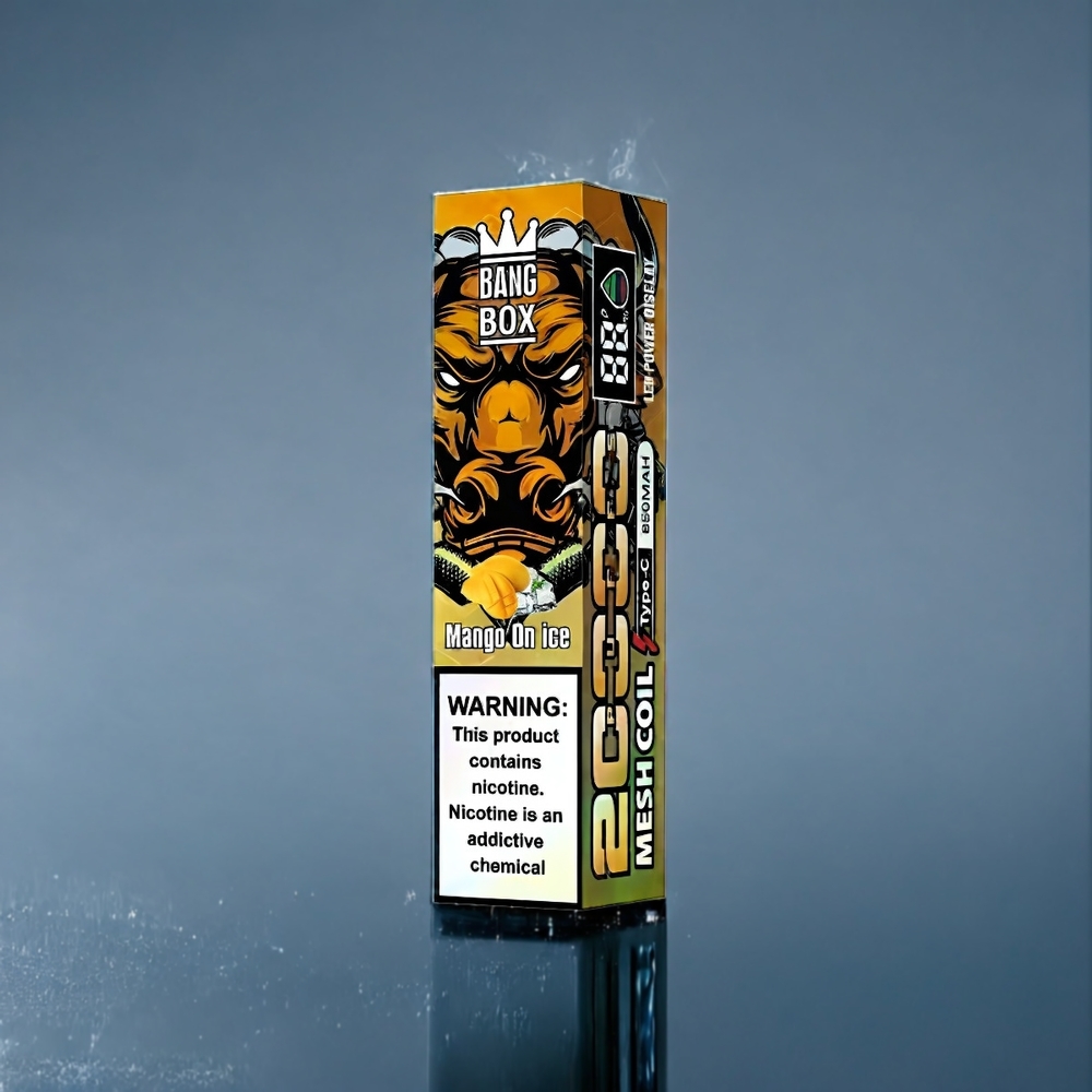 Mango Is (Mango På Is) Bang Box 20000 Puffar 35ml 5% Nicotine Mesh Coil Sverige Grossist