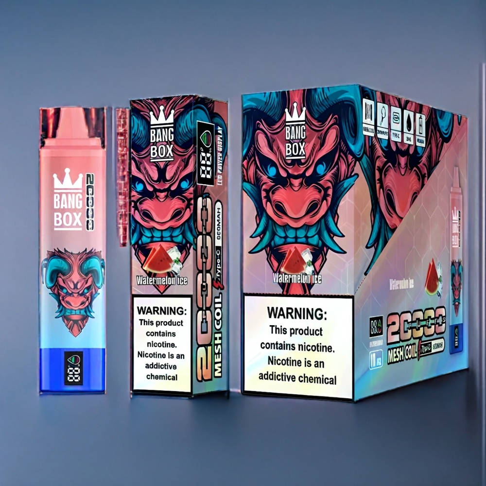 Vattenmelon Is Bang Box 20000 Puffar 35ml 850mah Mesh Sverige Grossist