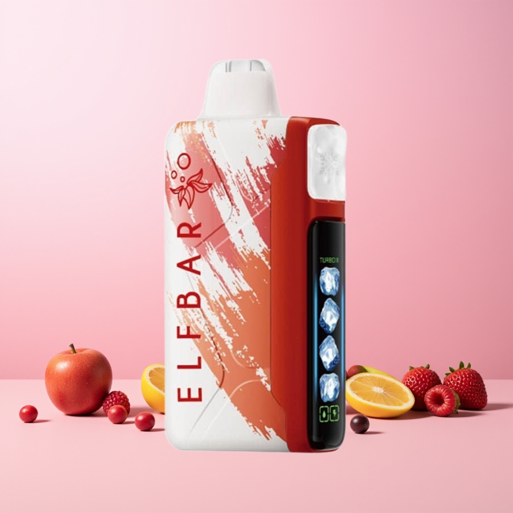 Elf Bar Ice King 40000 Puff Återuppladdningsbar 850mAh Justerbara Kylningsnivåer LCD Skrämmande Bär Sverige Grossist