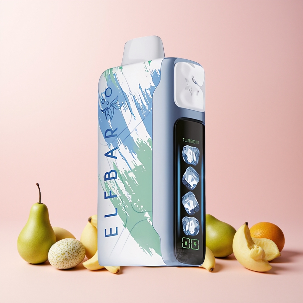 Elf Bar Ice King 40000 Puffar Återuppladdningsbar 850mAh Justerbara Kylningsnivåer LCD Display Miami Mint Sverige Grossist