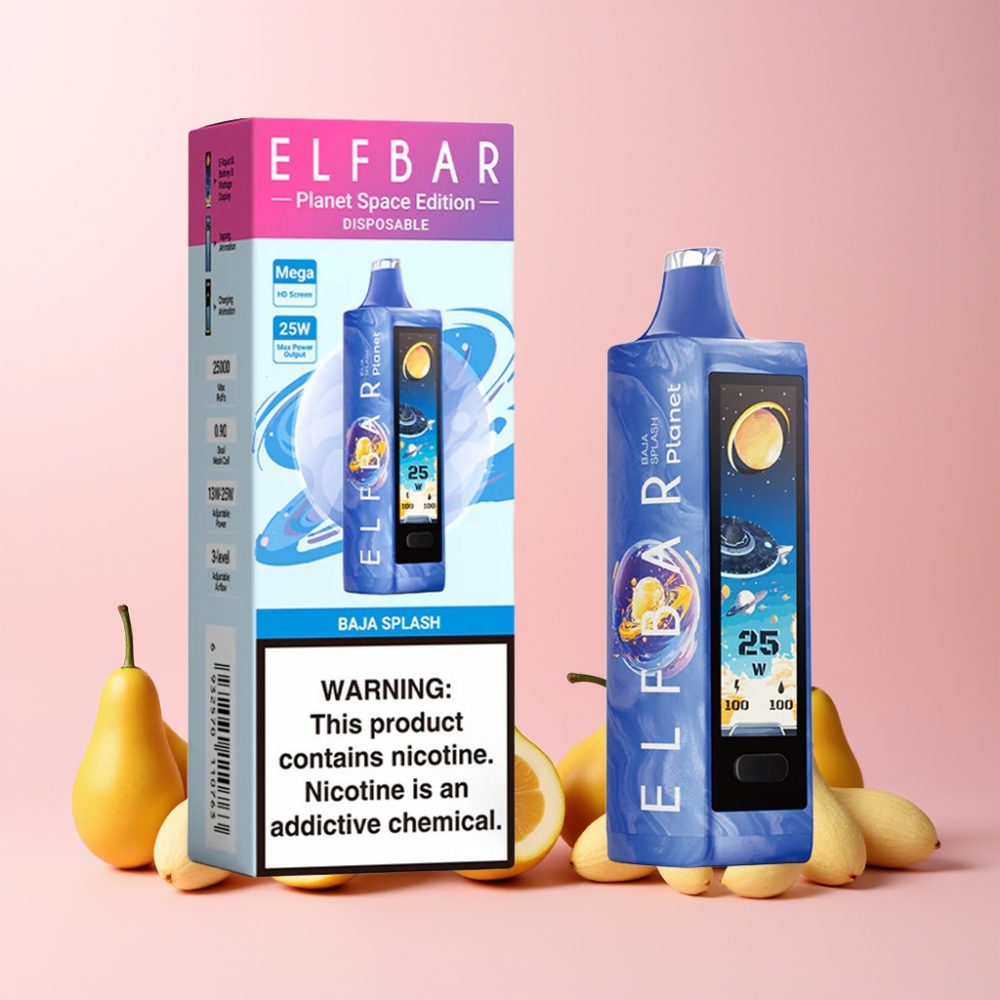 Elf Bar Planet 25000 Puffs Mesh 800mAh 18ml Sverige Grossist Baja Splash