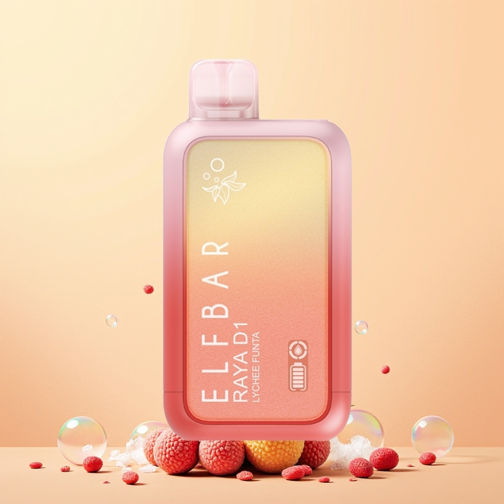 Elf Bar Raya D1 13000 Puffs 18ml 650mAh Lychee Funta Sverige Grossist