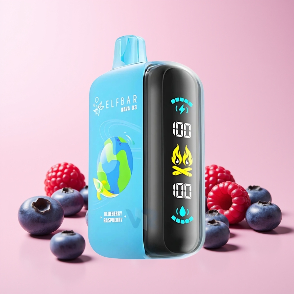ELF BAR RAYA D3 25000 Puffs 850mAh 23ml Typ-C Sverige Grossist Blåbär Hallon
