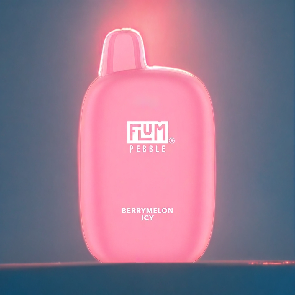 Bärmelon Is Flum Pebble 6000 Puffar 10ml E-vätska 5% Nikotin 500mAh Batteri Mesh Coil Type-C Sverige Grossist