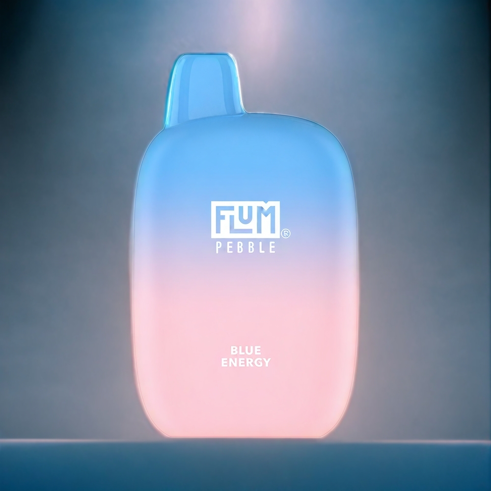 Blå Energi Flum Pebble 6000 Puffar 10ml 5% 500mAh Mesh Coil Type-C Sverige Grossist