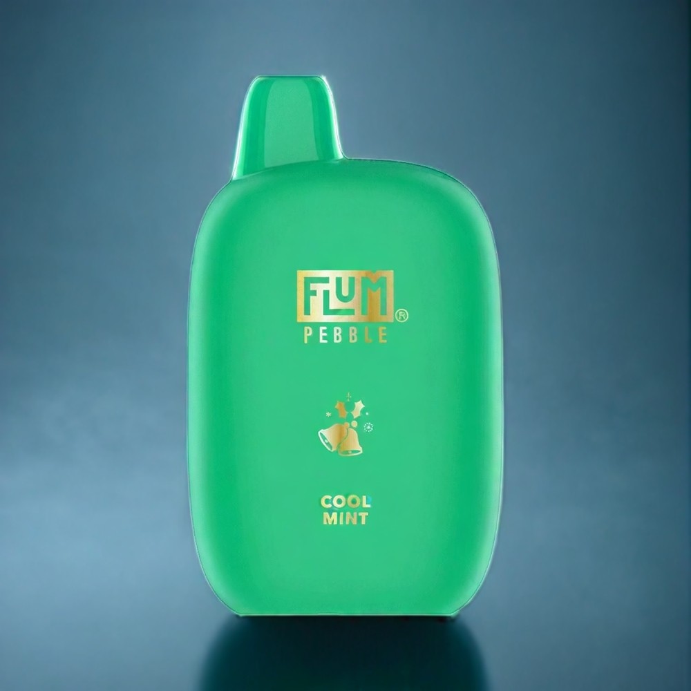 Cool Mint Flum Pebble 6000 Puffar 10ml 5% Nikotin 500mAh Mesh Coil Type-C Sverige Grossist