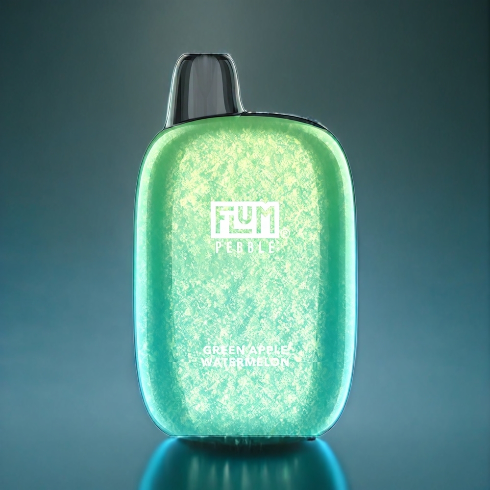 Grönt Äpple Vattenmelon Flum Pebble 6000 Puffar 10ml 5% 500mAh Mesh Coil Type-C Sverige Grossist