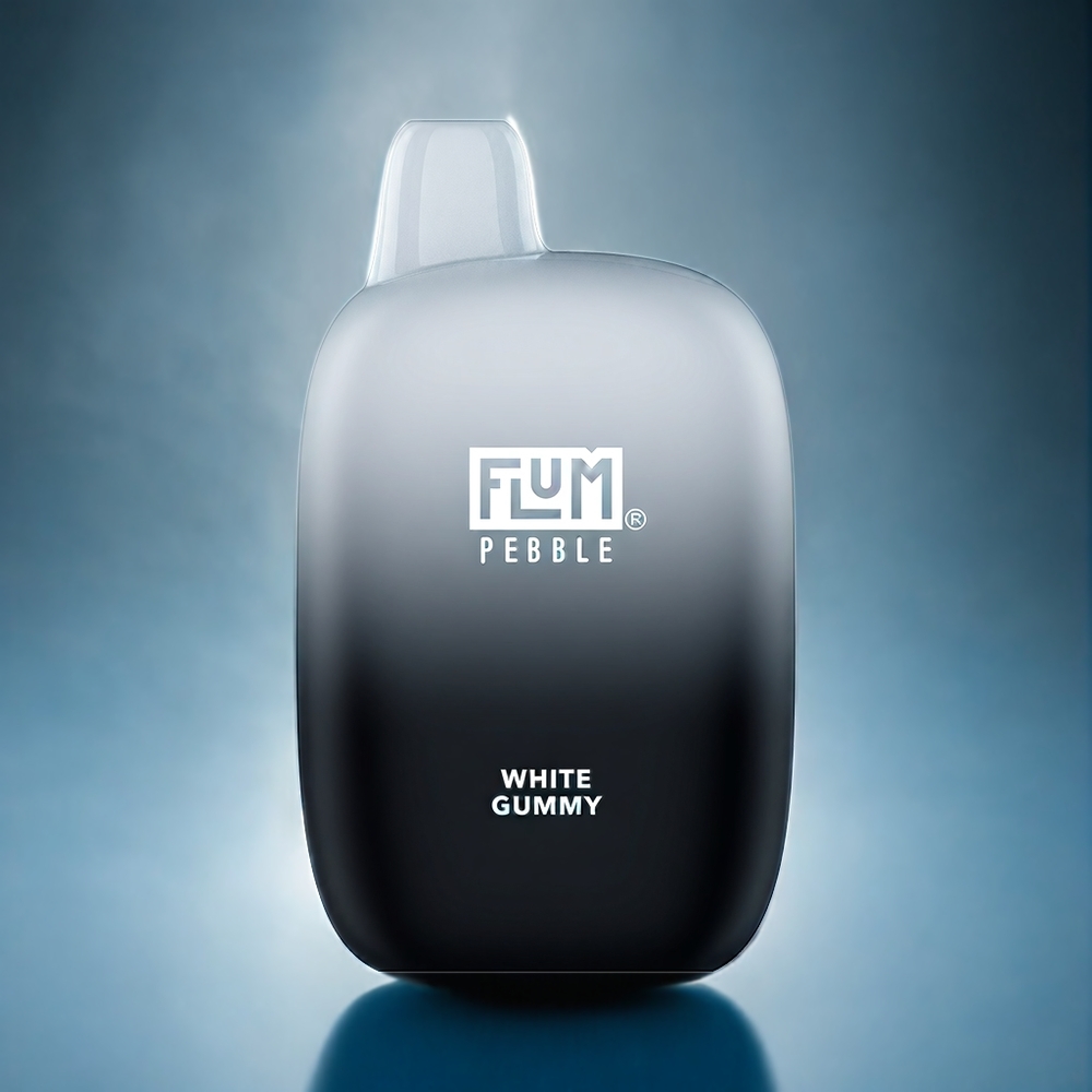 Vit Gummy Flum Pebble 6000 Puffar 10ml 5% Nikotin 500mAh Mesh Coil Type-C Sverige Grossist