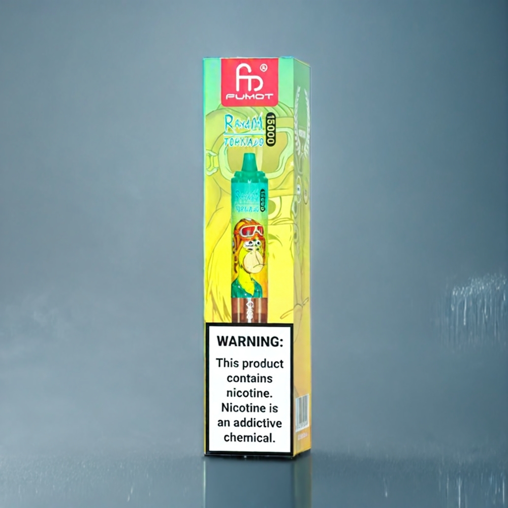 Ananas Is Fumot Randm Tornado 15000 Puffar 25ml 850mAh Sverige Grossist 0.9 Ohm Mesh LCD Typ-C