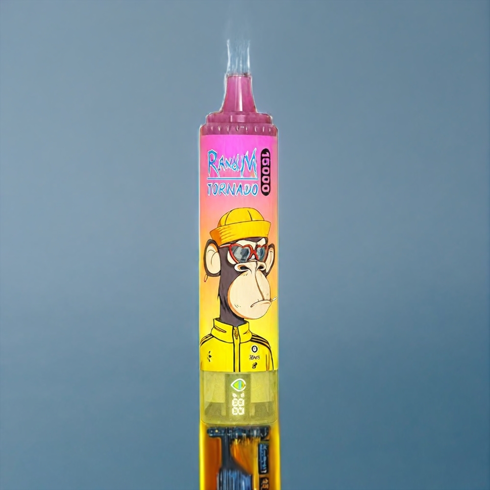 Bananaläs Fumot Randm Tornado 15000 Puffar 25ml 850mAh 0.9 Ohm Mesh Coil Type-C LCD Sverige Grossist