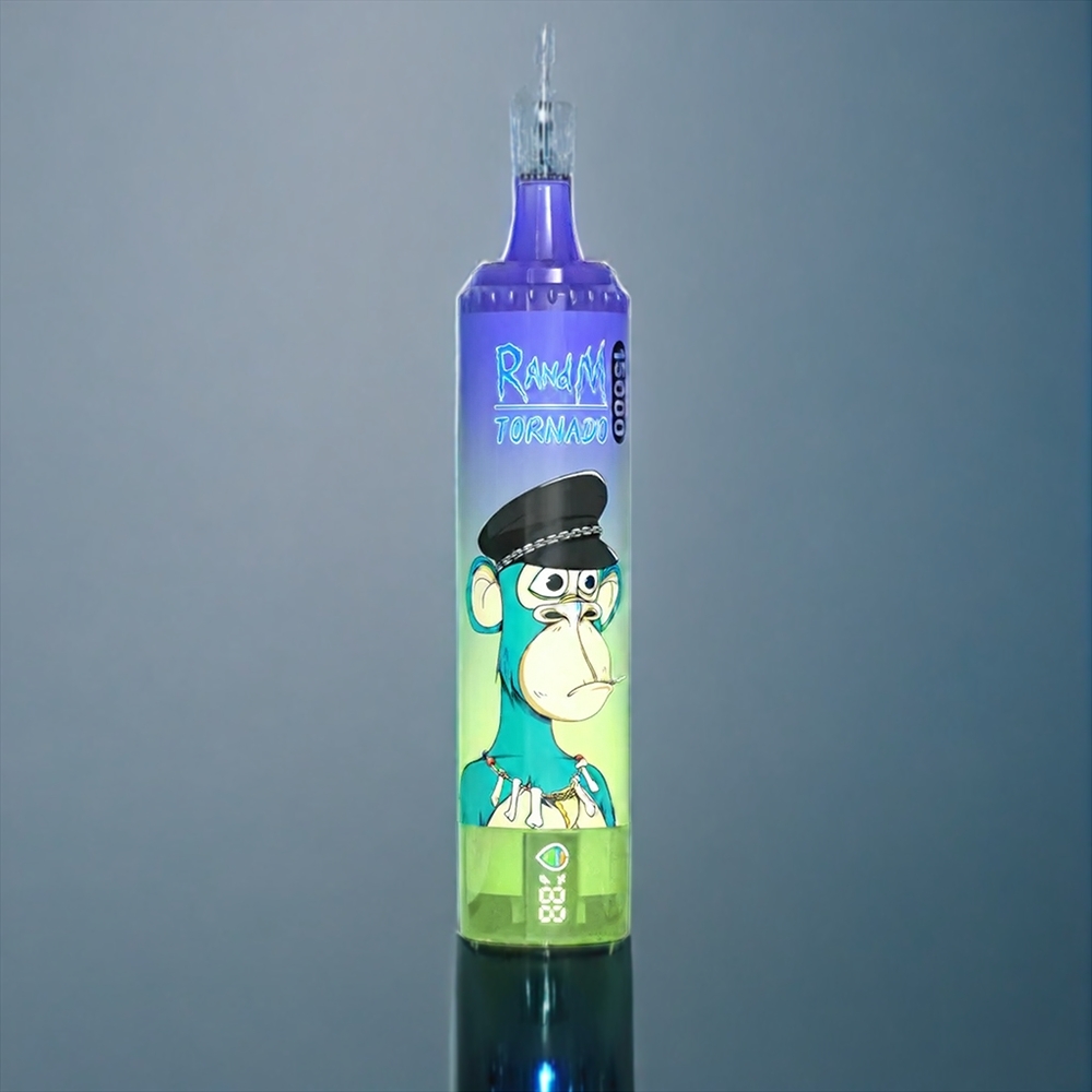 Blåbär Tuggummi Fumot Randm Tornado 15000 Puffar 25ml 850mAh 0.9 Ohm Mesh Sverige Grossist