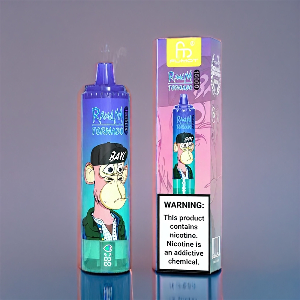 Jordgubb Banan Fumot RandM Tornado 15000 Puffar 25ml 850mAh Sverigegrossist
