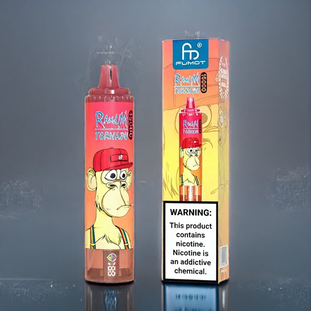 Jordgubb Red Bull Fumot Randm Tornado 15000 Puffar 25ml 850mAh 0.9 Ohm Mesh Sverige Grossist