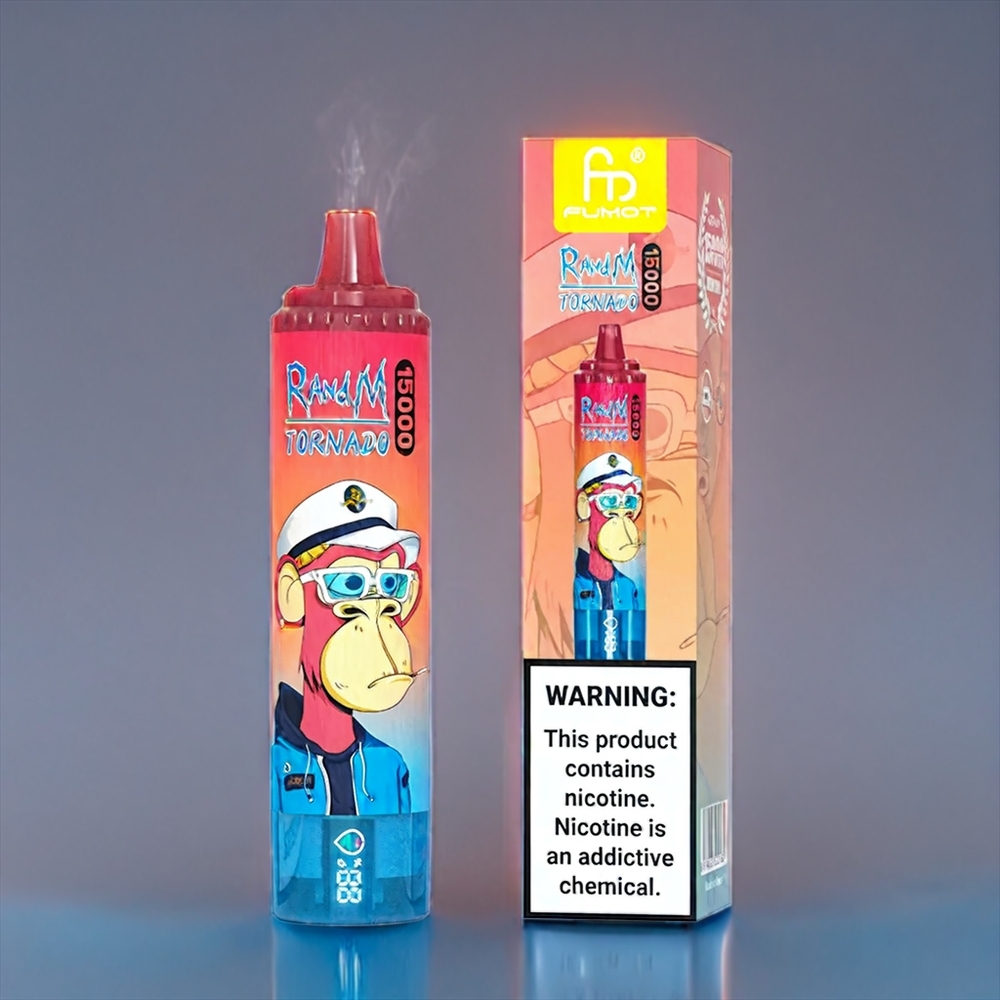 Körsbär Fumot Randm Tornado 15000 Puffar 25ml 850mAh Sverige Grossist Mesh Coil