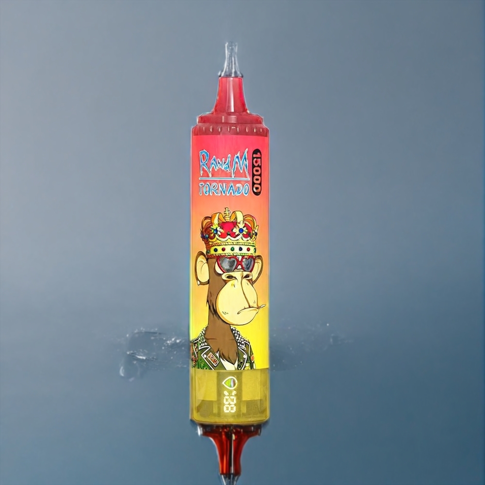 Persik Is Fumot Randm Tornado 15000 Puffar 25ml 850mAh Mesh Coil LCD Sverigegrossist