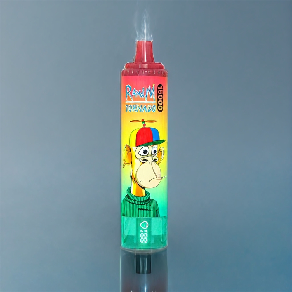 Smultron Kiwi Fumot Randm Tornado 15000 Puffar 25ml 850mAh 0.9 Ohm Mesh Sverige Grossist