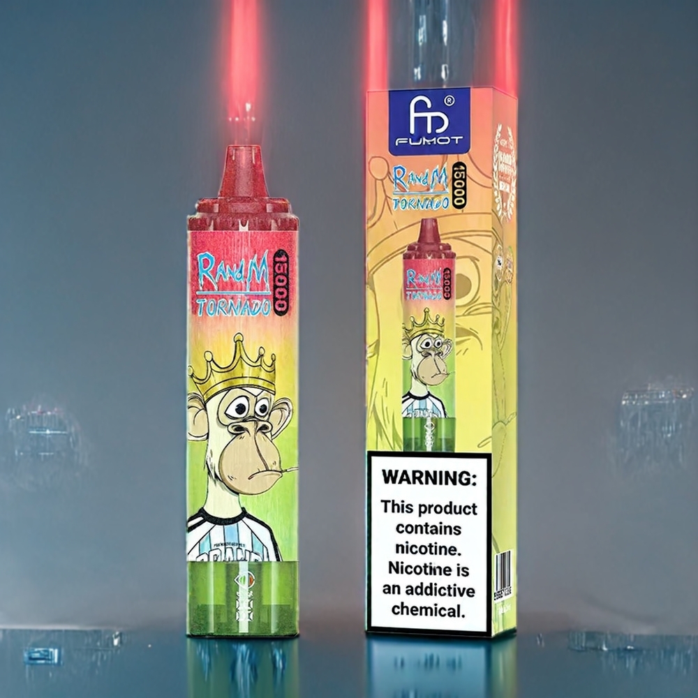 Äpple Persika Päron Fumot Randm Tornado 15000 Puffar 25ml 850mAh 0.9 Ohm Mesh Sverige Grossist