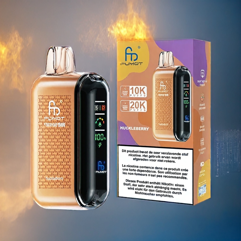 Blåbär-Kombination Fumot Tornado Dual Mesh 20ml Smart Display Sverige Grossist