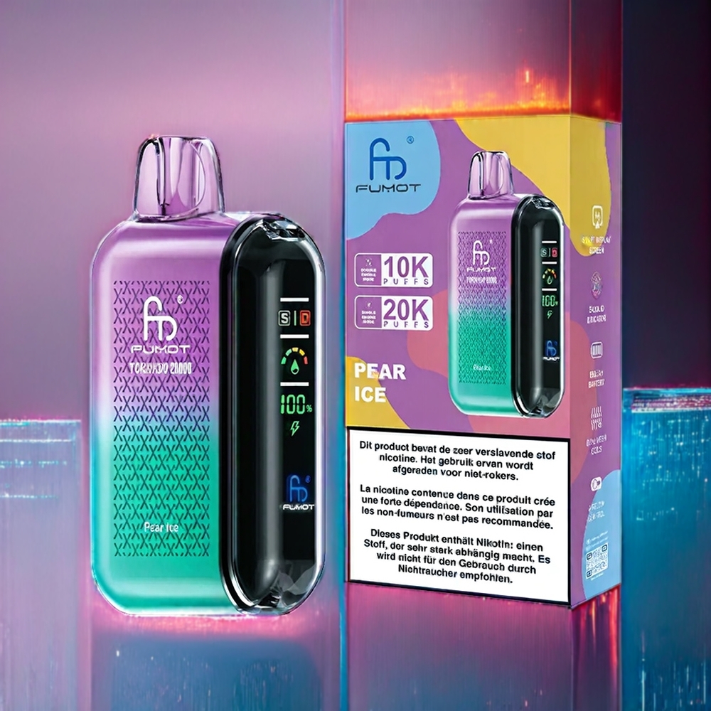 Päront Is Fumot Tornado 20000 Puffar Dual Mesh 20ml Smart Display Sverige Grossist