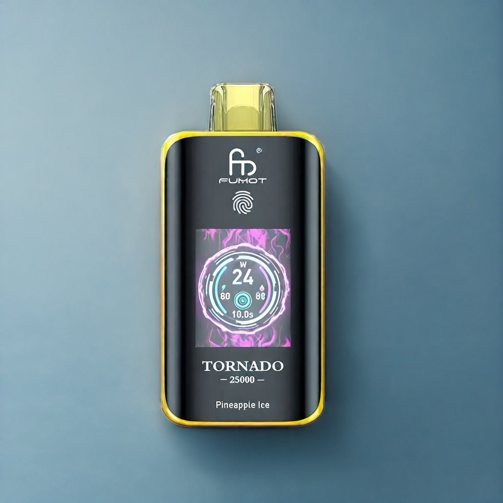 Ananas Is Fumot Tornado 25000 Puffar HD Skärm 700mAh 20ml Type-C Sverige Grossist