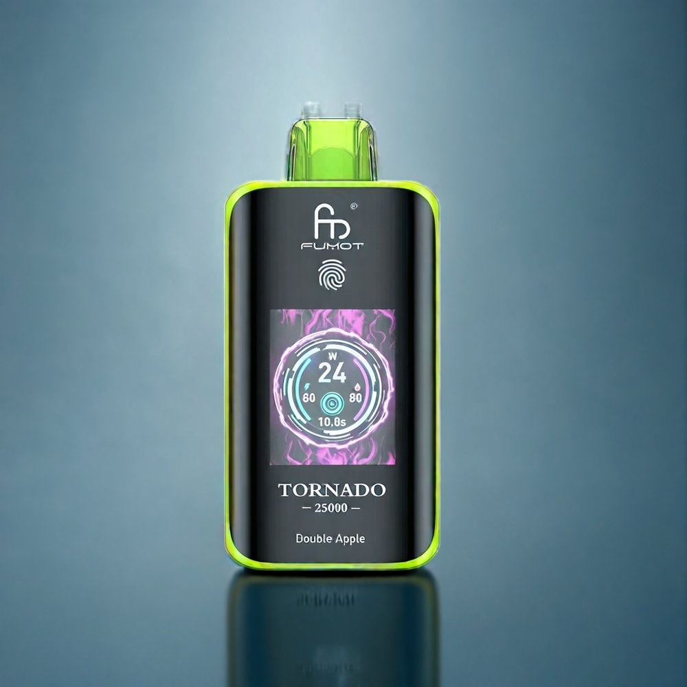 Dubbel Äpple Fumot Tornado 25000 Puffar HD Skärm 700mAh Batteri 20ml Sverige Grossist