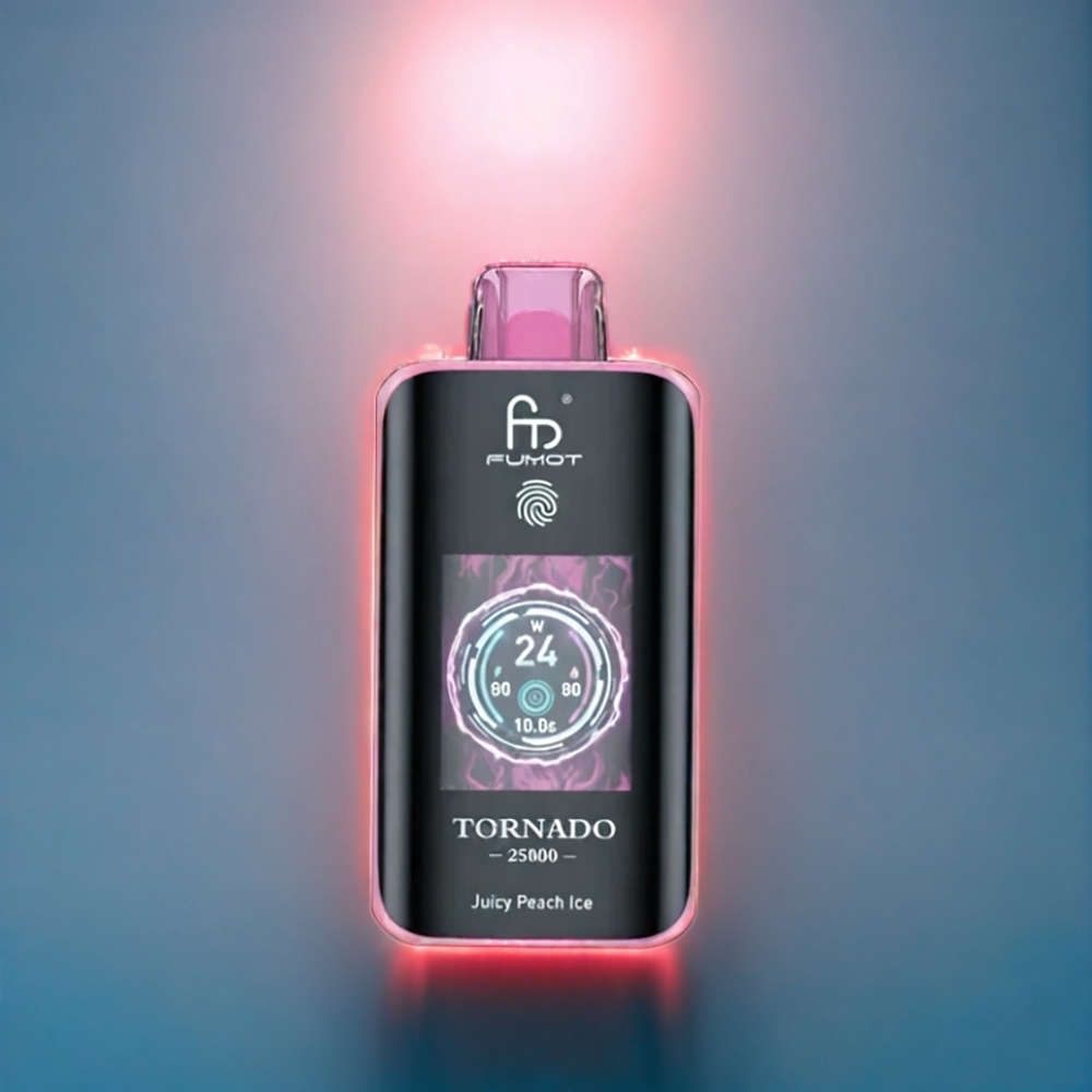 Juicy Peach Is (Juicy Peach Is) Fumot Tornado 25000 Puffar HD Screen 700mAh 20ml Type-C Sverige Grossist