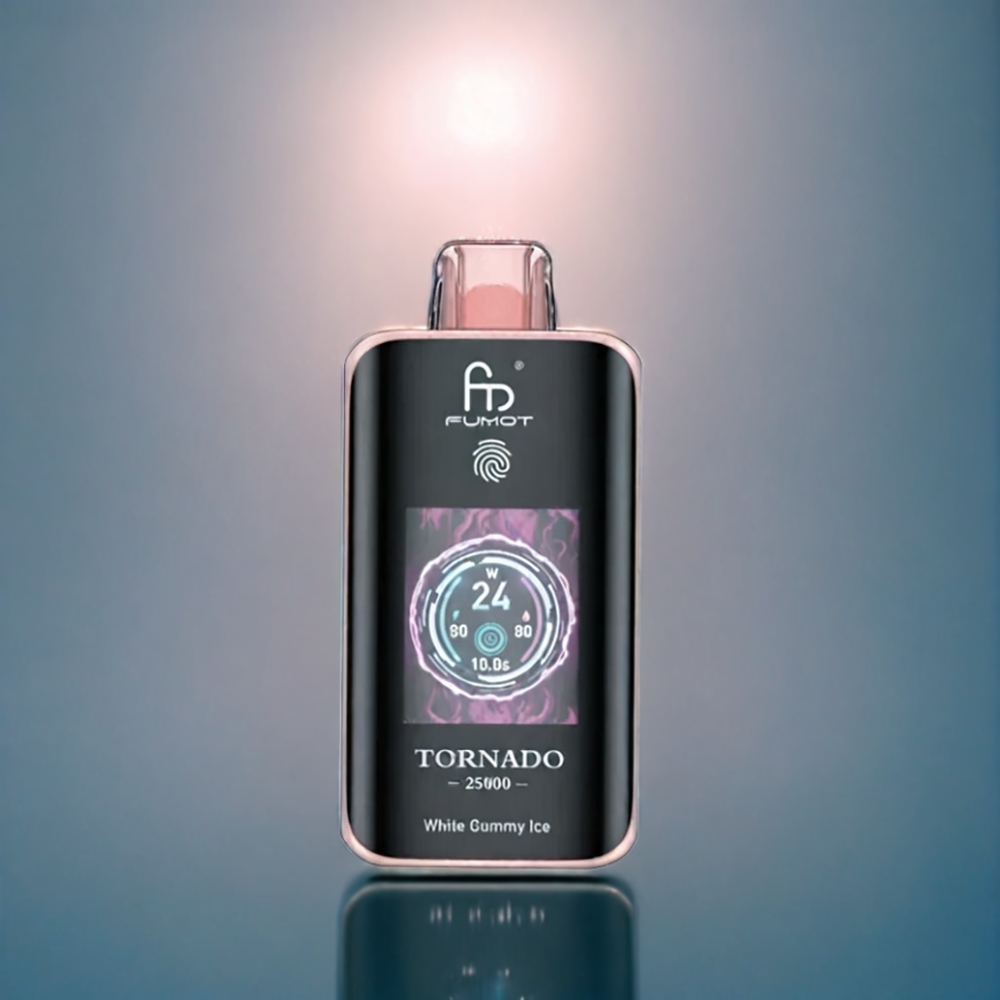Kiwi Passionfrukt Guava Fumot Tornado 25000 Puffar HD-Skärm 700mAh Batteri 20ml E-vätska Type-C Sverige Grossist