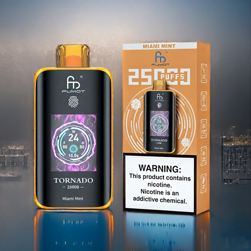 Miami Mint Fumot Tornado 700mAh 20ml 25000 Puffar Sverige Grossist