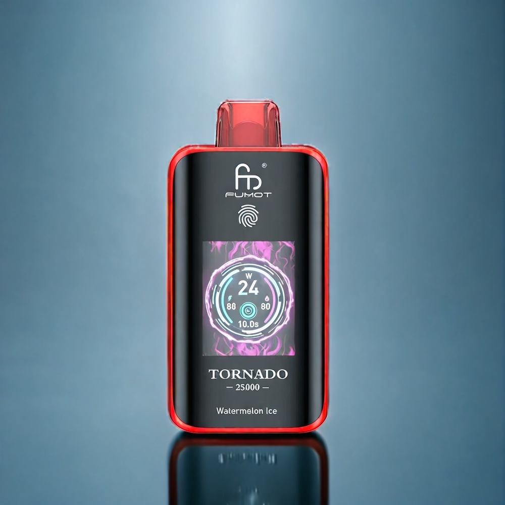 Vattenmelon Is Fumot Tornado 25000 Puffar HD Skärm 700mAh 20ml Sverige Grossist