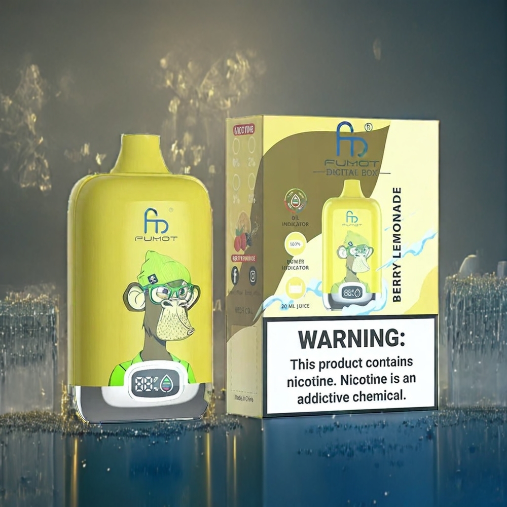 Bär & Lemonad Fumot Tornado Digital Box Sverigegrossist 20ml | 12000 Puffar | 550mAh | Type-C | MTL