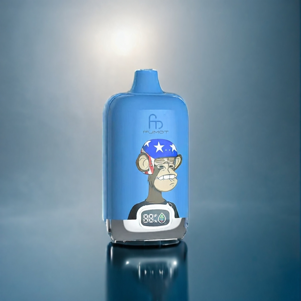 Blåbär Tuggummi Fumot Tornado Digital Box 12000 Puffar 20ml Mesh 550mAh Type-C Sverige Grossist