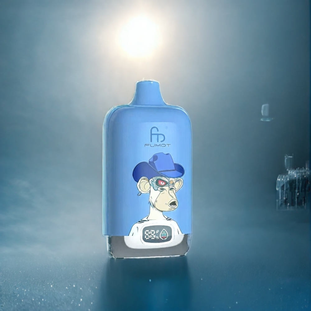 Blåbär på Is Fumot Tornado Digital Box 12000 Puffar 20ml Mesh Coil Type-C Sverigegrossist