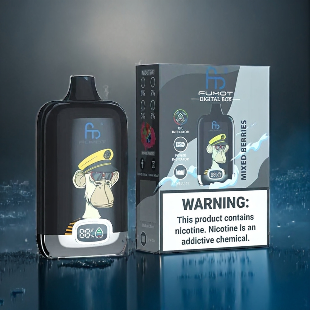 Blandade Bär Fumot Tornado Digital 20ml Mesh Coil Typ-C 12000 Puffar Sverige Grossist