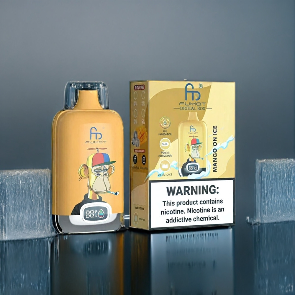 Mangå På Is Fumot Tornado Digital Box 12000 Puffar Sverige Grossist MTL Mesh Type-C 20ml 67g