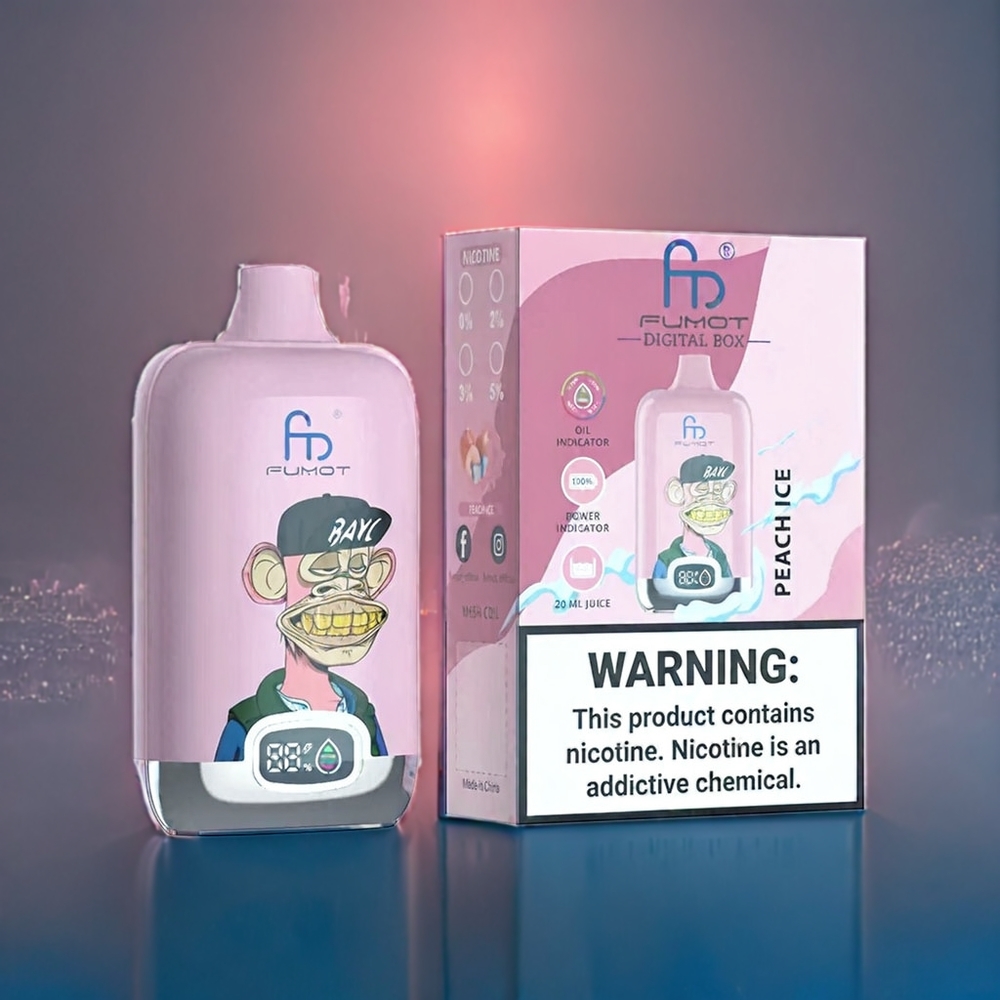 Persika Is Fumot Tornado Digital Box 12000 Puffar Sverige Grossist 550mAh Mesh MTL 20ml Type-C