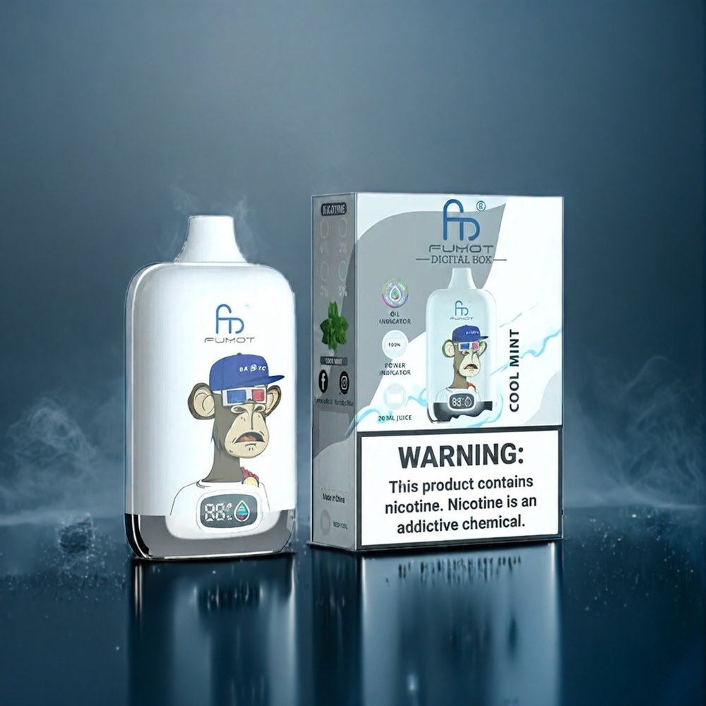 Svartvinbär Fumot Tornado Digital Box 12000 Puffar 20ml Mesh Coil Type-C Sverigegrossist