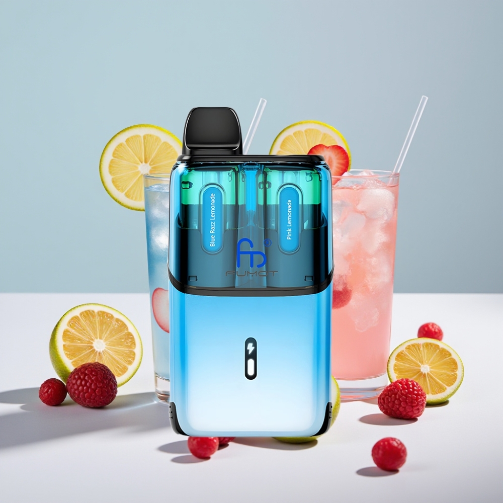 Fumot Ultra T32000 32000 Puffar Sverige Grossist Blå Hallon Lemonad & Rosa Lemonad med 800mAh Batteri och 24ml E-Vätska