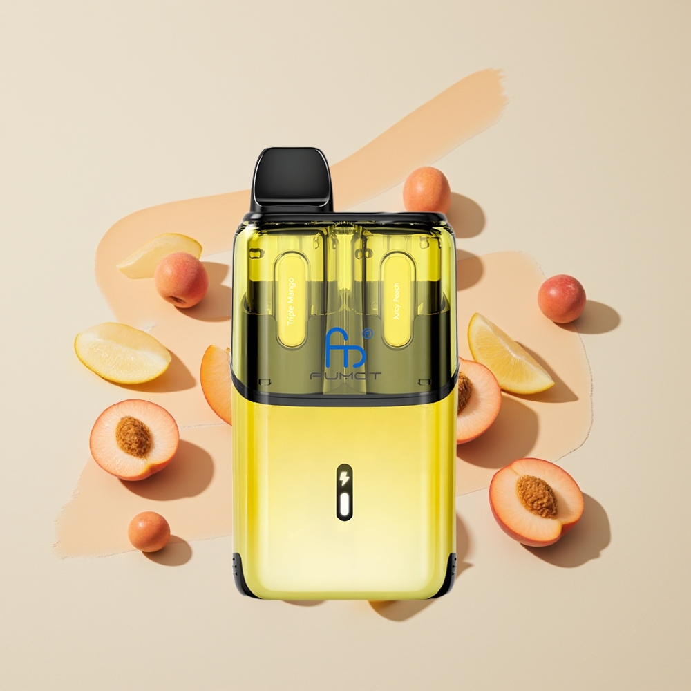 Fumot Ultra T32000 32000 T32000 800mAh Type-C Sverige Grossist Trippel Mango & Saftig Persika