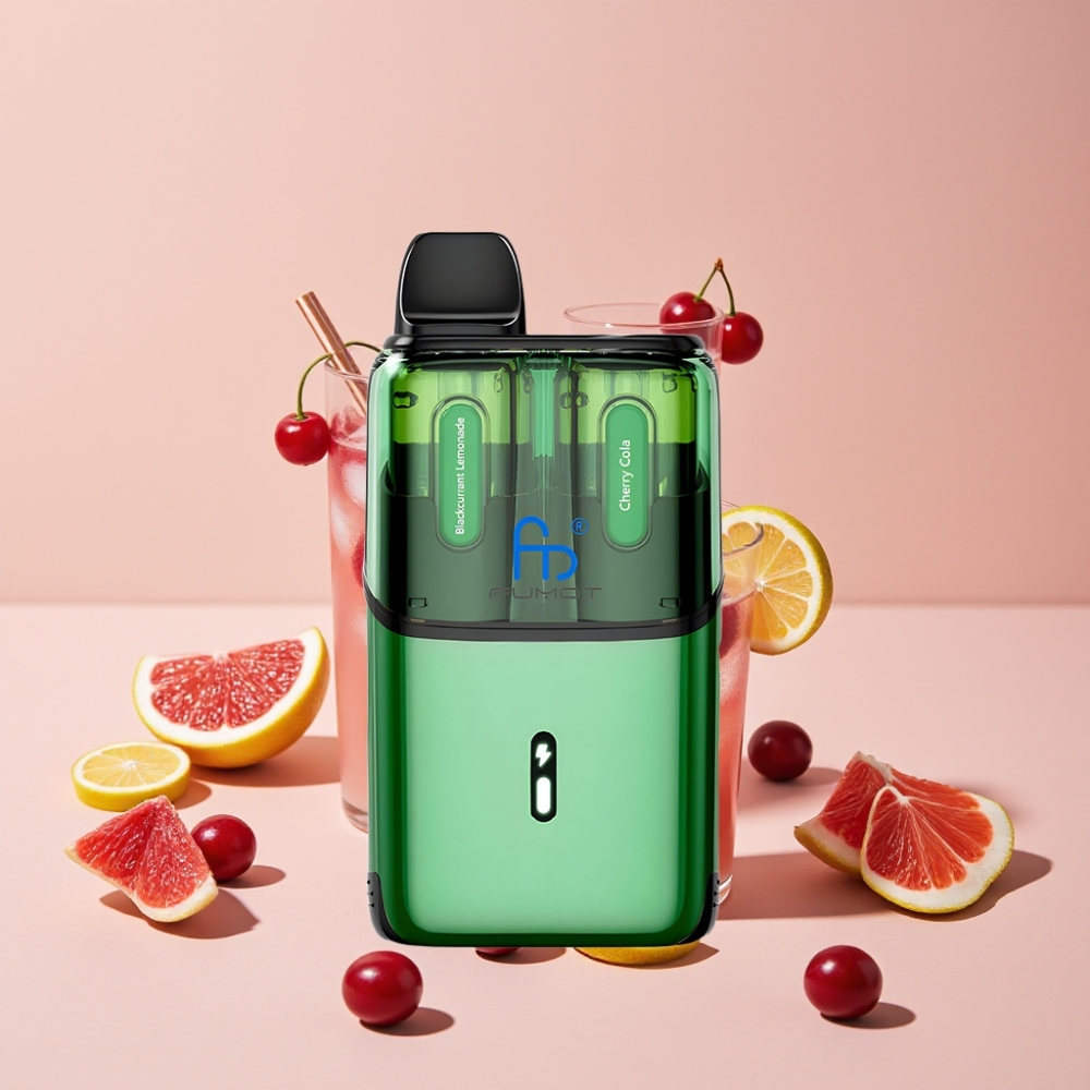 Fumot Ultra T32000 32000 puffar 800mAh Batteri 24ml Sverige Grossist Svartvinbärs Lemonad & Körsbärs Cola
